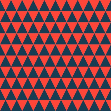 Soyut geometrik desen. Kırmızı ve Siyah üçgen sorunsuz arka plan.