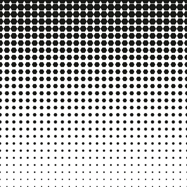 Semitono de panal. Gradiente abstracto arte pop fondo monocromo — Vector de stock