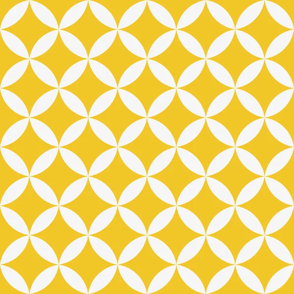 Nahtlose geometrische Textur. Sterne-Muster. Vektorkunst. in gelb und weiß. — Stockvektor