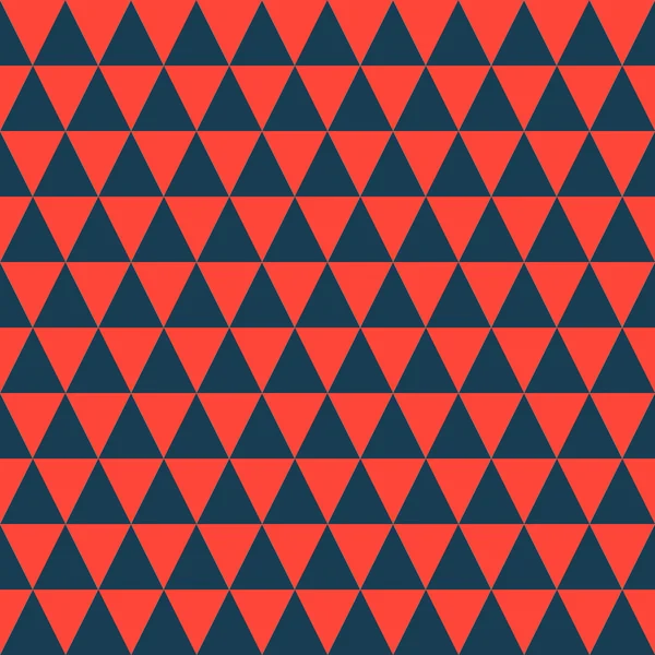 Abstrakte geometrische Muster. nahtloser Hintergrund aus roten und schwarzen Dreiecken. — Stockvektor