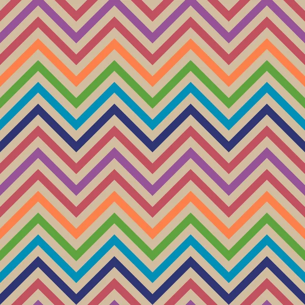 Modèle sans couture vecteur zigzag coloré. Modèle de Chevron — Image vectorielle