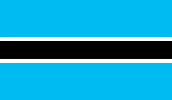 Botswana vlag thema's idee ontwerp vectorillustratie — Stockvector