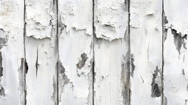 old white wood texture with peeling paint.