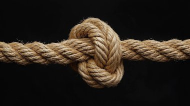 siyah zemin ipe düğüm.