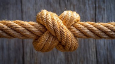 ahşap bir arka planda ip