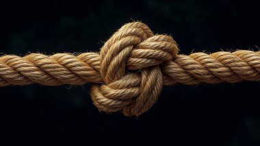 siyah bir zemin üzerine ip.