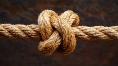 ahşap bir arka planda ip