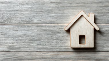 house model with empty copy space