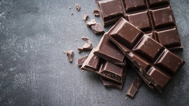 Kakao parçalı çikolata.