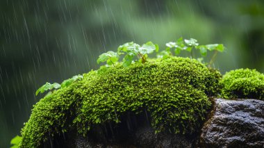 Yağmurlu havada yosun..