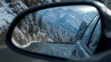 bir arabaya doğru yol al