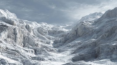 Dağların güzel manzarası