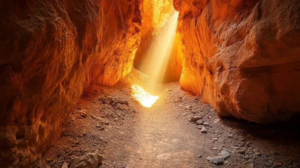 Mağaradaki güneşin ışığı..