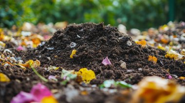 Bahçedeki güzel çiçeklerin manzarasını kapat.
