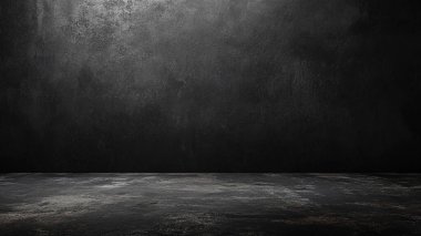 Kopyalama alanı olan boş siyah duvar arkaplanı