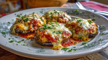 peynirli ve domatesli fırında patlıcan