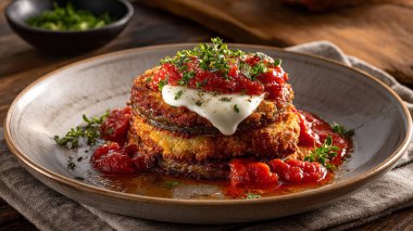 Kıyma ve sebzeli ev yapımı yumurta krepleri..