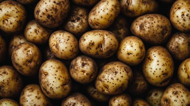 organik organik taze patates.