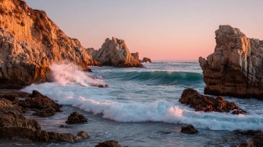 Güzel deniz manzarası. doğa arkaplanı