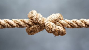 Düğümlü ip, yakın plan