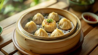 Soslu buğulanmış hamur köftesi