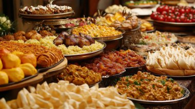 İstanbul 'da bir markette geleneksel Türk tatlıları