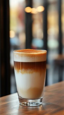 Masada bir fincan sıcak kahve.