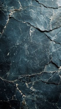 Damarları ve damarları olan koyu siyah mermer yüzey