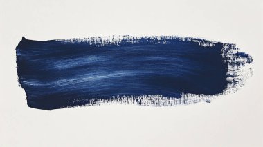 Beyaz zemin üzerine mavi fırça darbesi