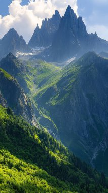 mountain range in the swiss alps. switzerland
