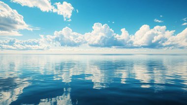 Güzel deniz manzarası ve gökyüzü