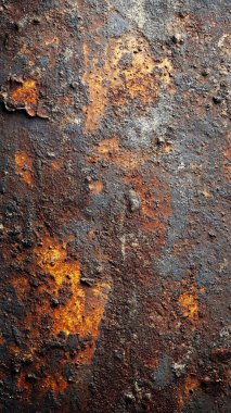 Paslı metalin dokusu.