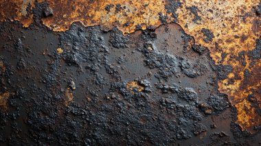 Çizik ve çatlaklarla metal doku