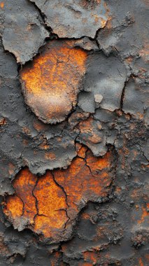 paslı metal yüzey çatlaklar.