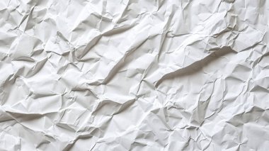 crumpled white paper background. top view. flat lay, top view.
