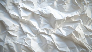 Buruşmuş beyaz kağıt..