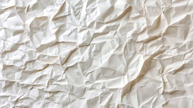 white crumpled paper texture for background and design.