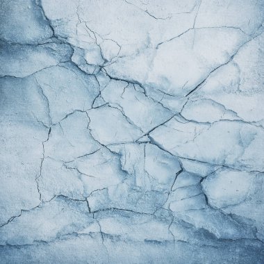 abstract blue background, cracked ice
