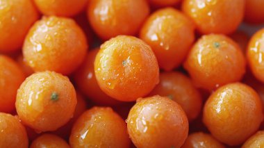 fresh ripe orange tangerines, close - up view