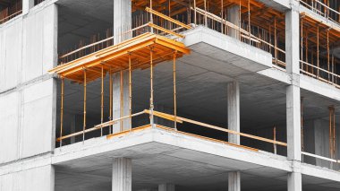 bir ofis binası inşaatı.