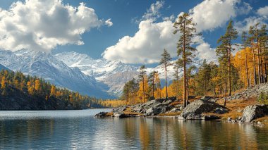 Altay Dağları sonbaharda