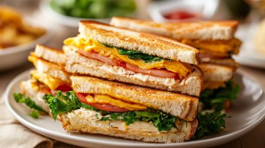 Tavuk ve peynirli sandviç..