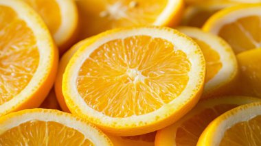 Arka plan taze portakal dilimleri