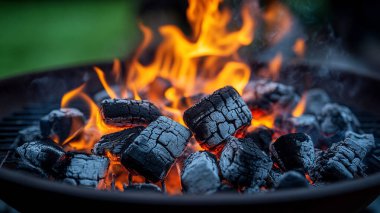 Izgaradaki yanan kömürü kapat, kapat..