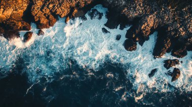 deniz suyu yüzeyi arka planı