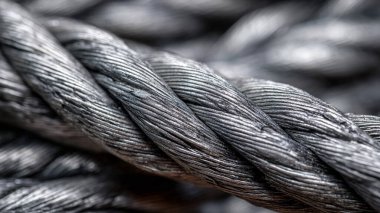 Siyah ve beyaz halatı kapat