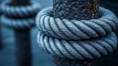 Mavi gökyüzü ile ipe yakın