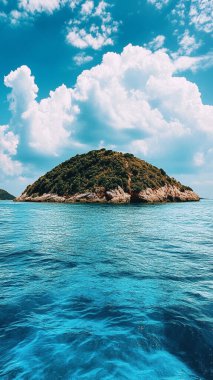 Deniz kıyısının güzel manzarası