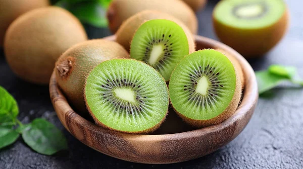 nane yapraklı kivi meyvesi.