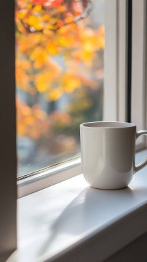 Bir fincan sıcak kahve.